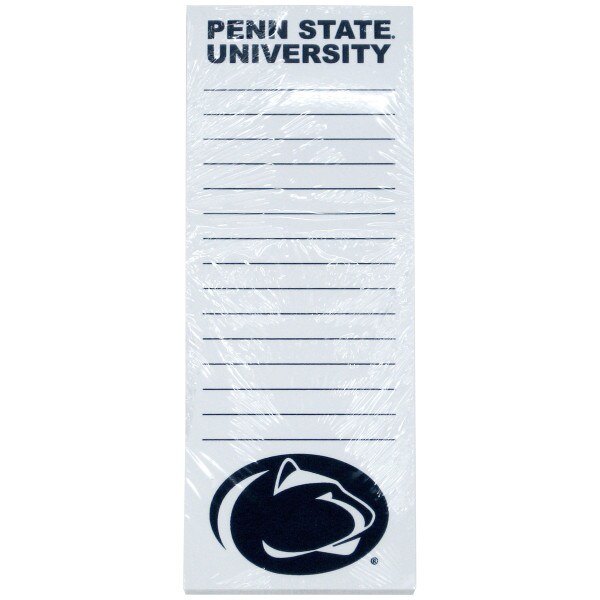 sticky note pad with Penn State University, rules, and Athletic Logo